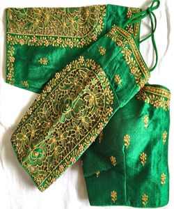 Wholesale Priced Attractive Georgette Embroidery Sequence Work Ready-to-Wear Blouse Women's Ethnic Festival Wear Garment ApparelGarment - Product Image 3