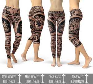Leggings Moana inspiration mari, tatouages, longueur totale ou - Product Image 6