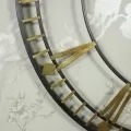 Luxe Grande Horloge Murale En Noir et Argent - Product Image 2
