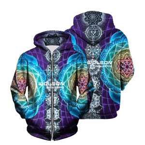Sweats à capuche personnalisés avec impression numérique par sublimation pour hommes Sudadera 3d Fabrication de gros Oem Pull Over Print Hoodie Sudadera Unisex - Product Image 1