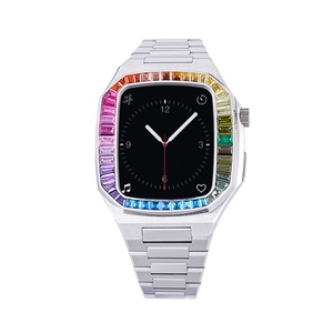 Biểu Tượng Tùy Chỉnh Thép Không Gỉ 316i Xem Quay Số Trường Hợp 44Mm 45Mm Cho Apple Smartwatch Loạt 4/5/6/7 - Product Image 1