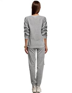 ชุดวอร์มลำลองสำหรับผู้หญิงเนื้อผ้าขนแกะนุ่ม, ชุดวอร์มสำหรับวิ่งพร้อมวัสดุน้ำหนักเบาระบายอากาศได้ดี - Product Image 5