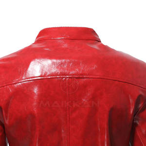 แจ็กเก็ตหนังสำหรับผู้ชาย,เสื้อแจ็กเก็ตหนังแฟชั่นแบบสั่งตัด - Product Image 6