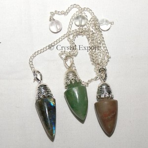 Best Value of Mix Gemstone Fancy Cap Pendulums : Mix Gemstone Fancy Cap Pendulums for Sale - Product Image 1
