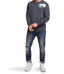 T-Shirts à manches longues pour hommes, 60% coton 40% Polyester, lavage en Machine importé du Bangladesh - Product Image 3