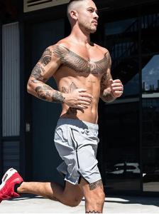 กางเกงขาสั้นตาข่ายใส่เล่นบาสเกตบอลของผู้ชาย,กางเกงผ้าคอตตอนธรรมดาแนววินเทจทรงครอปใส่ฤดูร้อน - Product Image 3