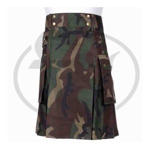 Vente en gros personnalisé tout design et logo urbain neige camouflage utilitaire kilt vente au Pakistan - Product Image 1