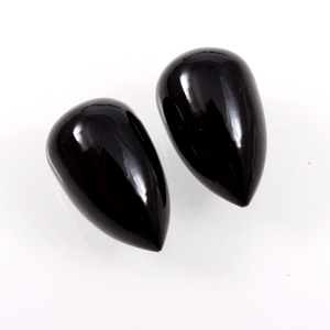 ราคาขายส่งธรรมชาตินิลสีดำหลวมเรียบวาง Briolette พลอยปรับเทียบขนาด11X18มิลลิเมตรสำหรับการทำเครื่องประดับ - Product Image 2