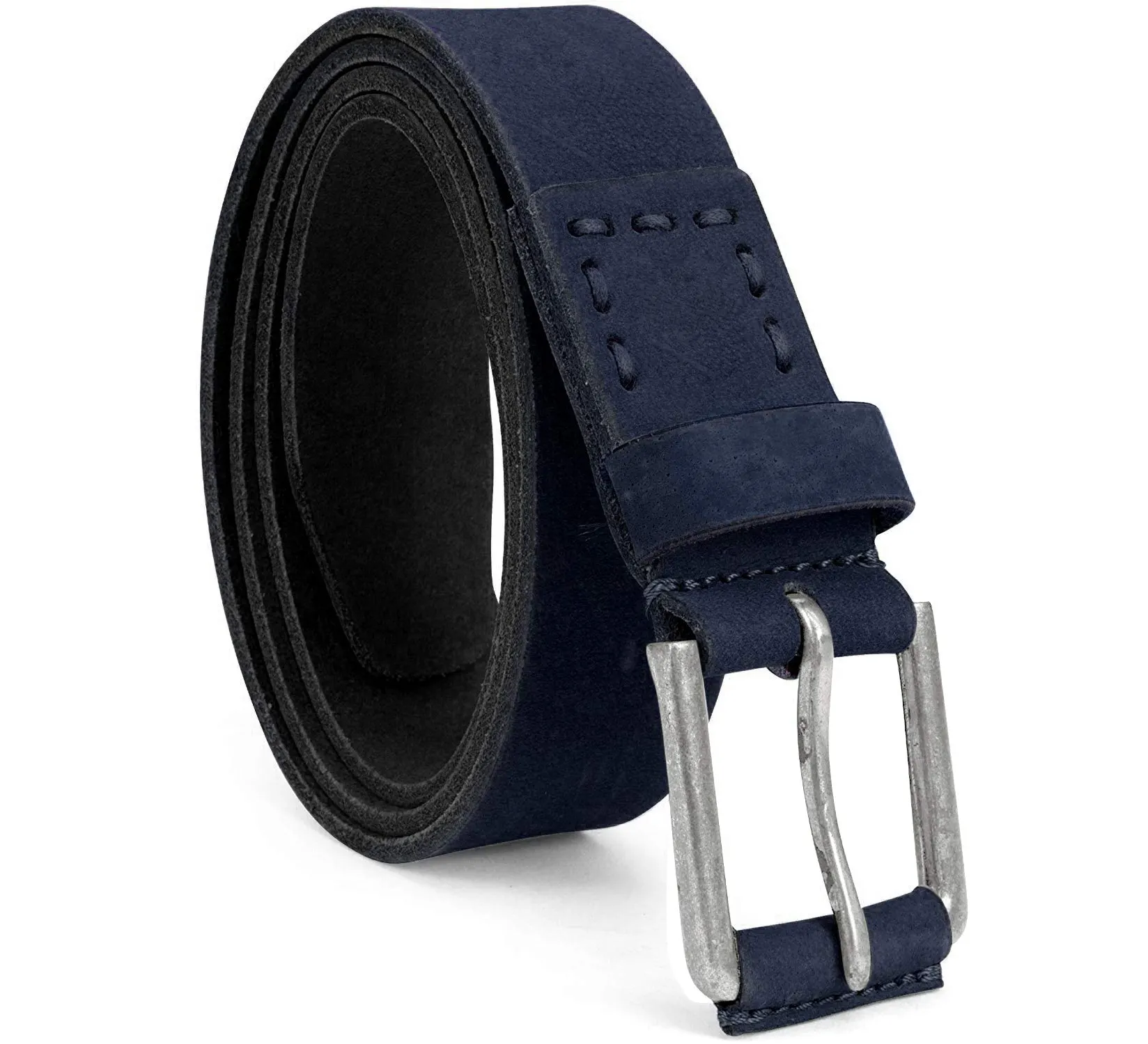 Personalized Custom Pure Genuine Leather Men's Belt 100% Leather Belt Casual Wear with Vintage Buckle