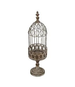 Cage à oiseaux Antique en fer, pliable, styliste et décoration