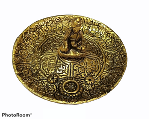 ไม้กำยานโลหะทรงกลมแบบจับคู่,ที่ใส่ธูปโลหะแบบแฮนด์เมดของอินเดียที่ปักธูปที่เผากำยานสำหรับใช้ในบ้าน - Product Image 4