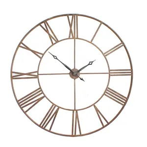 装饰金属挂钟优质手工设计师钟圆形装饰金属钟