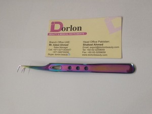 แหนบขนตา90องศาสำหรับการต่อขนตาแหนบต่อขนตาพลาสติกบรรจุภัณฑ์แบบมีเพชรสั่งติดฉลากได้ตามต้องการ - Product Image 2