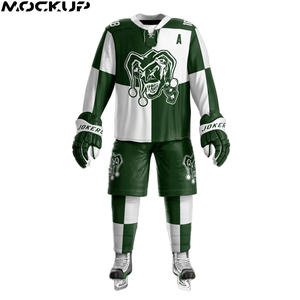 Uniforme de equipo de Hockey sobre hielo para hombre, camiseta transpirable de 100% poliéster, sublimación - Product Image 2