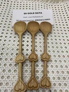 Cuillères en bois d'acacia de haute qualité 10cm 12cm 16cm 20cm pour la vaisselle de cuisine ustensiles de cuisine ensembles cadeaux artisanaux prêts à être expédiés - Product Image 6