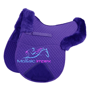 Almohadilla de sillín para montar a caballo, de alta calidad, acolchada, bareback, inglés, lana, asequible - Product Image 2