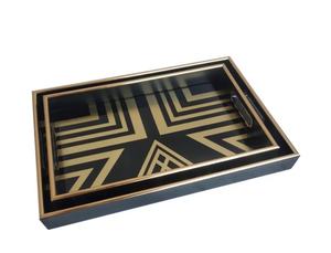 Bandeja adhesiva esmaltada de venta directa de fábrica, bandeja de servicio hecha a mano personalizada, hogar y utensilios de cocina, mesa, platos decorativos, platos - Product Image 2