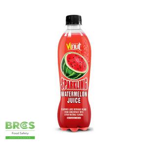 Bebida de jugo espumoso de sandía 330ml VINUT Vietnam 24 botellas botella de cartón para mascotas OEM ODM Muestra gratis Diseño de logotipo - Product Image 1