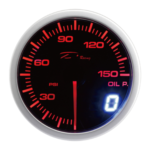 เกจวัดแรงดันน้ำมันแบบสองหน้าจอขนาด 52 มม. สำหรับเครื่องบินขนาดเล็ก ยี่ห้อ D racing - Product Image 2