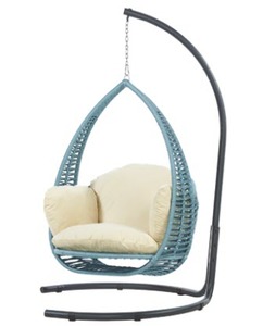 Chaise à bascule en rotin pour jardin, balançoire d'extérieur et d'intérieur, en osier, discothèque - Product Image 5