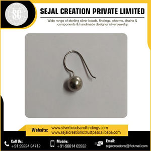 Fils d'oreille personnalisés 100% 925 crochet d'oreille de bijoux en argent pur de l'Inde fabrication de bijoux fils d'oreille en gros de vendeur et fournisseur indien - Product Image 6