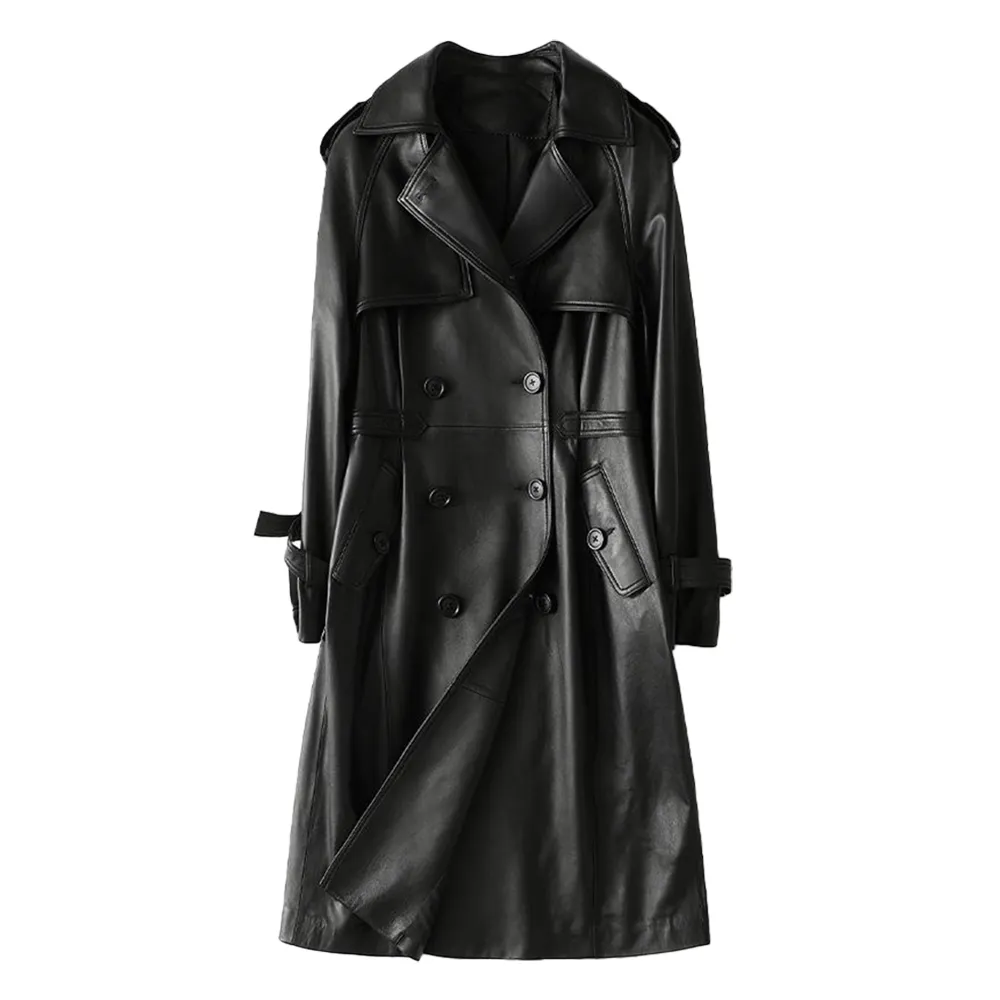 2022 Fashion High Quality Outerwear Breasted Plain Solid Color Design Long Fashion Girls Coats Plus Size Womens Coats