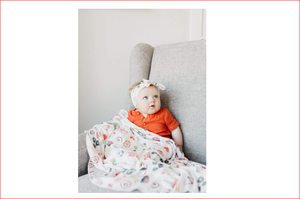 custom newborn baby receiving swaddle <b>blanket</b> - Product Image 2