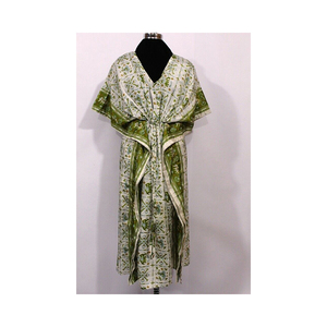 Beautifully Designed Multi Color Vintage <b>Kimono</b> Robe Long Sleeves Knee Length Handmade Printed Kaftan Style <b>Kimono</b> Robe - Product Image 1