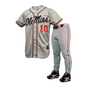 Uniforme de béisbol de alta calidad, Camiseta lisa con tu propio diseño/Logotipo de diseño personalizado y tamaño - Product Image 1