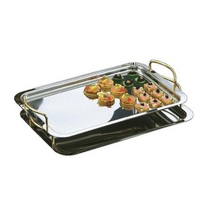 Bandeja para servir alimentos de acero inoxidable de nuevo diseño, bandeja para servir chocolates de tamaño personalizado de la mejor calidad en la India - Product Image 4