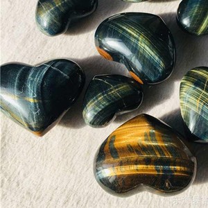 2024 Latest Blue Tiger Eye Agate Puffy Heart <strong>Crystal</strong> for <strong>Solar</strong> <strong>Plexus</strong> <strong>Chakra</strong> Carved Gemstone Wholesale for Home Decoration Love - Product Image 6