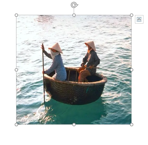 Mini barca di coracolo di bambù tessuta vietnam di alta qualità per lago/fiume/oceano