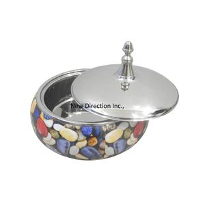 Wedding Home Restaurant Server <b>Pot</b> Rounded Shape Classic Enamel Printed Design Top Quality <b>Hot</b> Food Server Insulated <b>Hot</b> <b>Pot</b> - Product Image 2