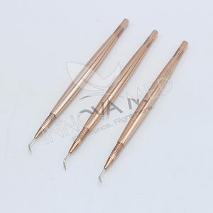 Etiqueta privada, nuevas herramientas de elevación de pestañas de Metal de acero inoxidable, extensiones de pestañas con puntas de fibra puntiagudas, pinzas de pestañas de alta calidad - Product Image 2