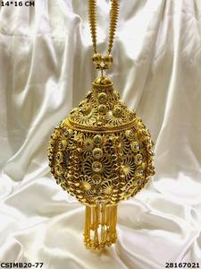 Elegantes bolsos de noche de metal para novias - Product Image 2