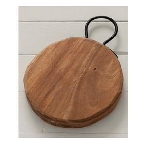 Planche à découper de service de fromage en bois d'acacia, outil de cuisine pour forme ronde avec couleur en bois manga, vente en gros - Product Image 6