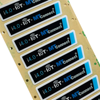 Autocollant de recouvrement personnalisé étanche avec graphisme en polycarbonate découpé avec précision pour appareils électroniques grand public et machines IoT