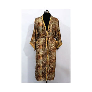 ชุดกิโมโนสำหรับผู้หญิงทำด้วยมือเสื้อกิโมโนขนาดฟรีไซส์พร้อมแขนยาวและกระเป๋าคู่สไตล์อินเดีย - Product Image 6