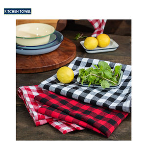 Plain Design Organic Cotton Custom Digital Print Kitchen Tea Towel - Product Image 1