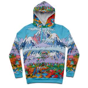 Sweat à capuche surdimensionné avec Logo imprimé 3D pour homme, vêtement de rue en Polyester délavé - Product Image 4