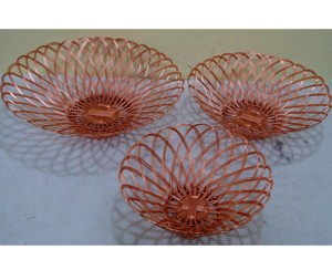 New Design Hot Sale Iron Storage Metal Mesh Grid Fruits Flower Mini <b>Basket</b> for Home Decoration - Product Image 2