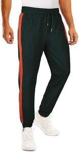 กางเกงจ็อกเกอร์ผ้าแคนวาสน้ำหนักเบาสำหรับผู้ชาย มีกระเป๋าซิป กางเกงกีฬาสำหรับวิ่ง ออกกำลังกาย ผ้าไม่ถักทอ - Product Image 5