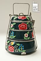 King Berenamel Tiffin Enamel Makan Siang Tiffin CHL 14Cm 16Cm 18Cm 20Cm 2 Lapis 3 Lapis 4 Lapis Kustom Ramgizan