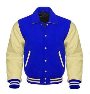 Chaqueta Bomber de invierno personalizable de talla grande para hombre, estilo universitario de béisbol con detalle de Letterman, impermeable y transpirable - Product Image 5