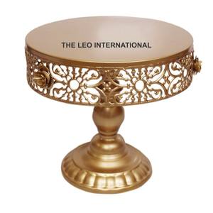 Soporte para Pastel de Aluminio Metálico de 3 Niveles, Decorativo, de Lujo, Diseño Moderno, Estilo Rectangular, Plateado Negro - Product Image 4