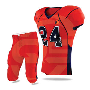 Uniforme de fútbol americano transpirable diseño de talla grande al por mayor - Product Image 1