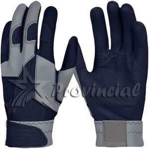 Vente de gros Gants de baseball Pro confortables en cuir personnalisés avec surface en PVC Équipement de protection des mains d'extérieur pour jeunes Logo personnalisé - Product Image 3