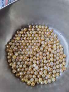 Venta al por mayor exquisitas cuentas de vidrio soplado a mano último diseño en forma redonda de cristal amarillo DIY cuentas de Murano hechas a mano - Product Image 2