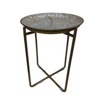Table en marbre avec plateau en acier inoxydable, table basse en marbre pour salon, côté centre, meubles de luxe, table basse d'appoint
