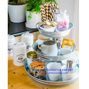 ที่วางเค้กโลหะแผ่นโลหะสำหรับทำเค้กวันเกิด,ที่วางเค้กทรงกลมสำหรับเสิร์ฟในงานวันเกิดงานแต่งงานงานเลี้ยง - Product Image 1